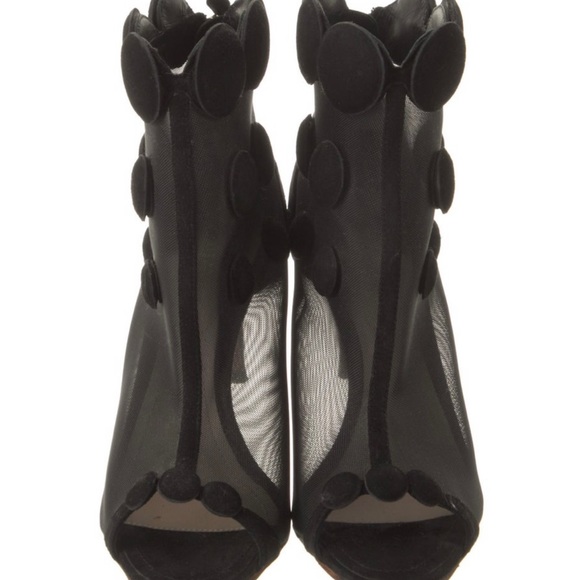 Nicholas Kirkwood Black Heels Booties Sandals Size 8 - Picture 3 of 10